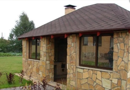 Плитняк златолит жёлтый золотистый для фасада 1,5-3см купить в Пушкино