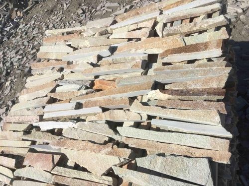 Горбушка златолит золотистый для облицовки купить в Пушкино